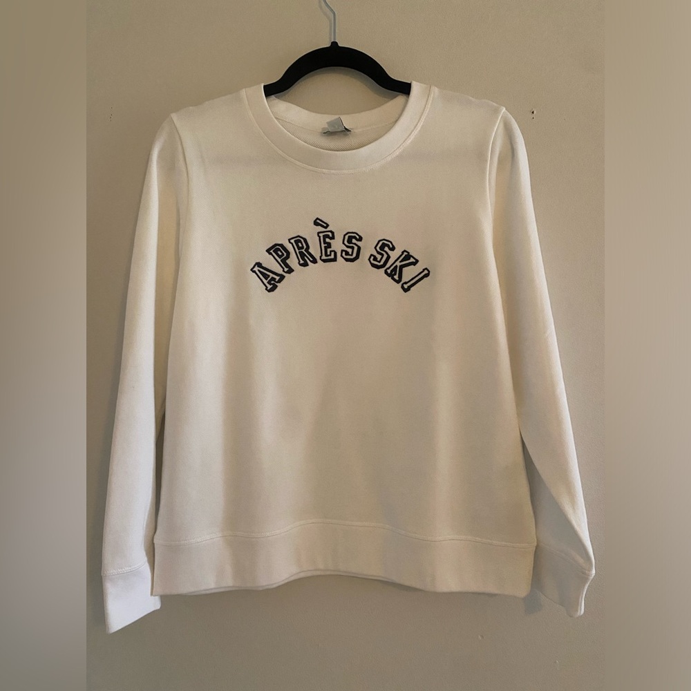 NWT J. Crew Apres Ski Sweatshirt